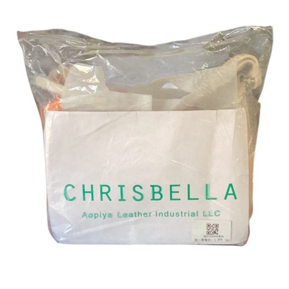 Chrisbella NWT Leather Cream Shoulder Crossbody Bag - Picture 9 of 9